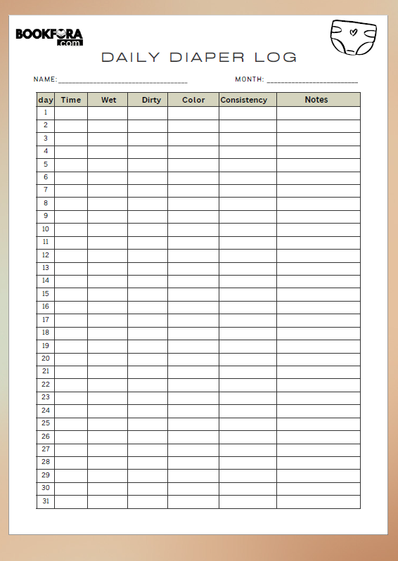 ✨ Baby Daily Care Log Bundle (Diaper, Sleep & Feeding)